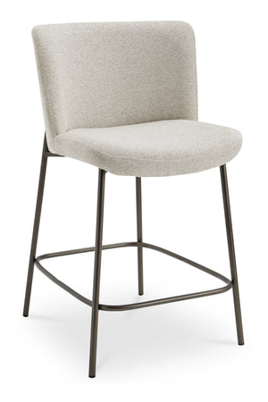 Barrel Back Fabric Counter Stool | Novi Living Early | Oroa.com