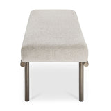 Modern European furniture - Beige Upholstered Dining Bench - www.oroa.com