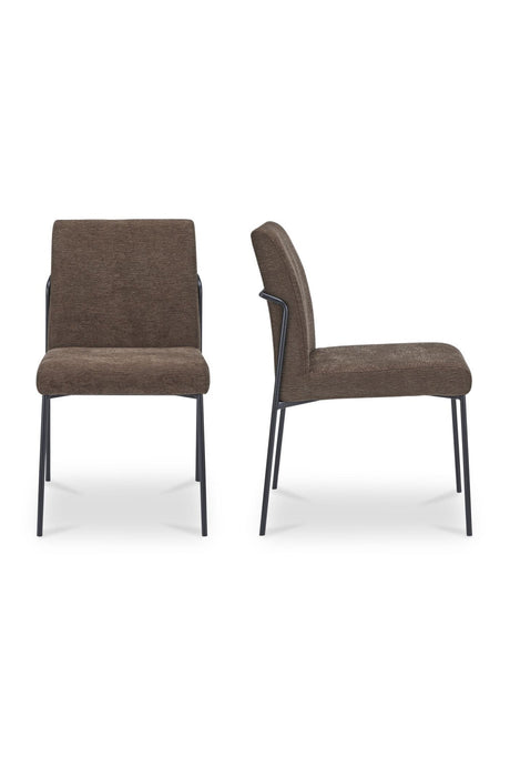 Modern European furniture - Minimalist Padded Dining Chairs (2) - www.oroa.com