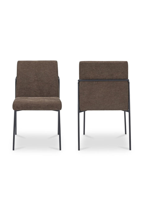 Modern European furniture - Minimalist Padded Dining Chairs (2) - www.oroa.com