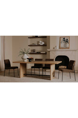 Modern European furniture - Minimalist Padded Dining Chairs (2) - www.oroa.com