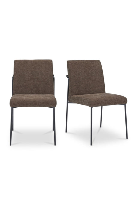 Modern European furniture - Minimalist Padded Dining Chairs (2) - www.oroa.com