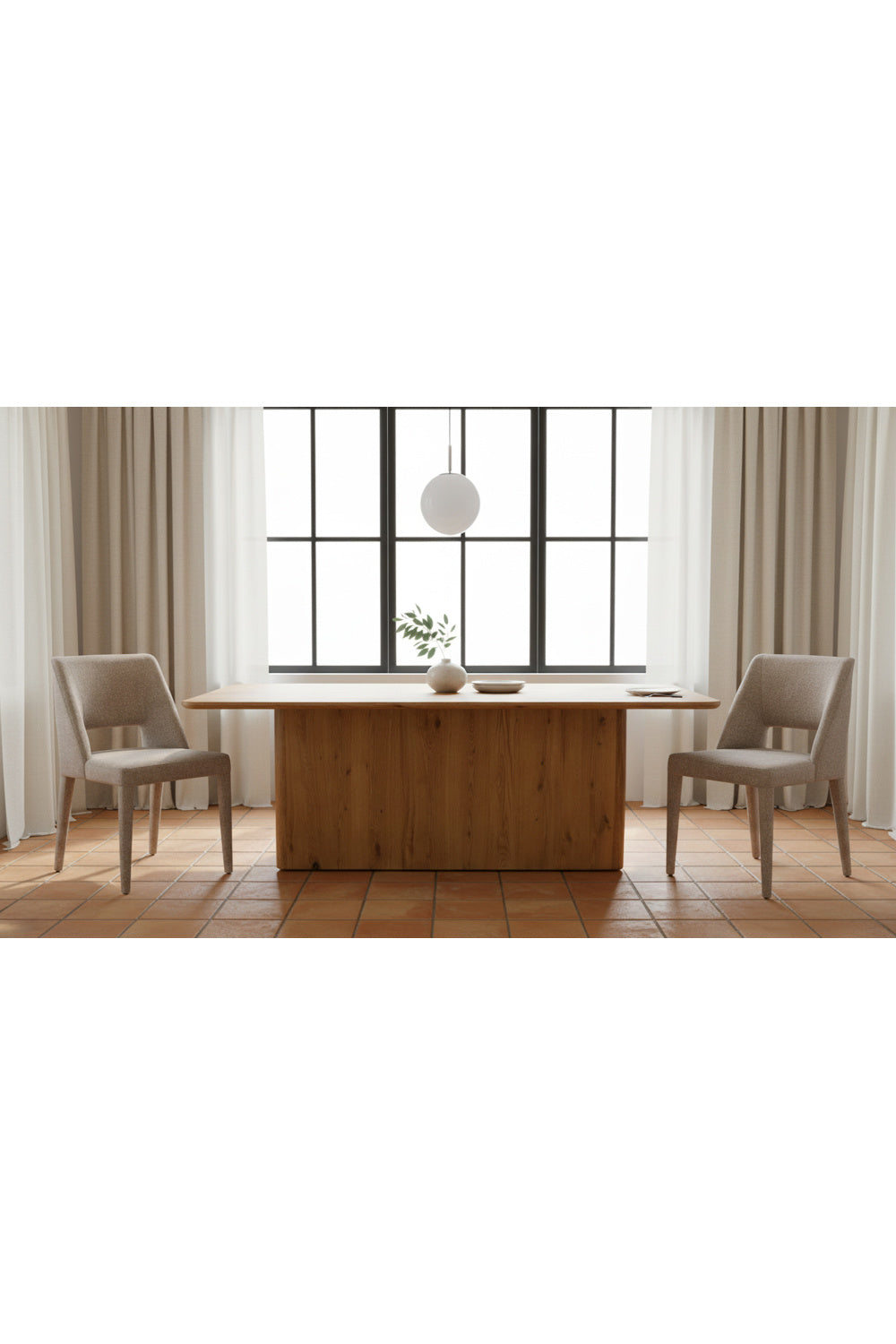 Carved Back Dining Chairs (2) | Novi Living Joyce | Oroa.com