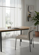 Modern European furniture - Minimalist Padded Dining Chairs (2) - www.oroa.com