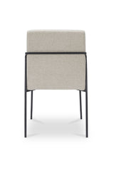 Modern European furniture - Minimalist Padded Dining Chairs (2) - www.oroa.com