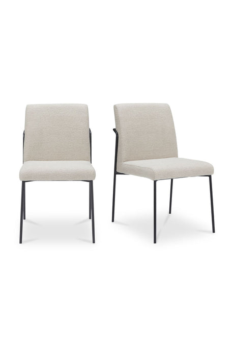 Modern European furniture - Minimalist Padded Dining Chairs (2) - www.oroa.com