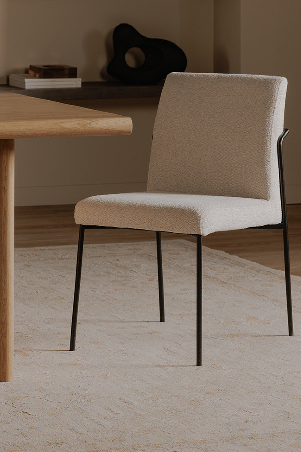 Minimalist Padded Dining Chairs (2) | Novi Living Danny