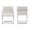 Modern European furniture - Channeled Cantilever Dining Chairs (2) - www.oroa.com
