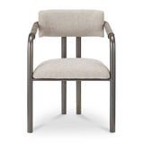 Modern European furniture - Brown Fabric Dining Chair - www.oroa.com