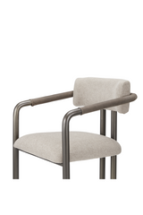 Modern European furniture - Brown Fabric Dining Chair - www.oroa.com