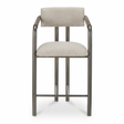 Modern European furniture - Brown Fabric Counter Stool - www.oroa.com