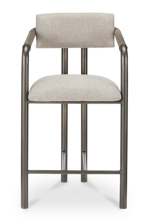 Brown Fabric Counter Stool | Novi Living Cassidy | Oroa.com