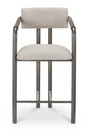 Modern European furniture - Brown Fabric Counter Stool - www.oroa.com