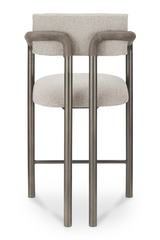 Modern European furniture - Brown Fabric Counter Stool - www.oroa.com