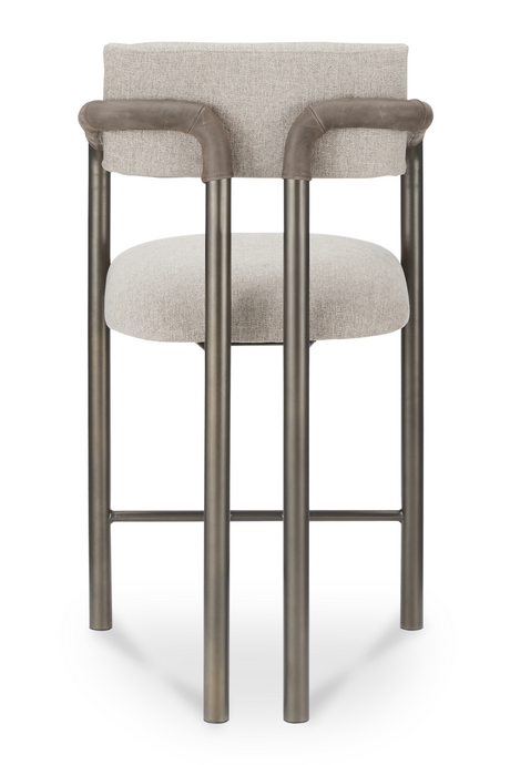 Modern European furniture - Brown Fabric Counter Stool - www.oroa.com