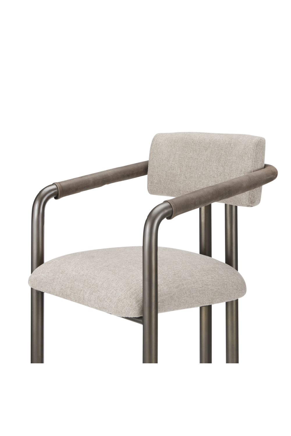 Brown Fabric Counter Stool | Novi Living Cassidy | Oroa.com