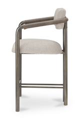 Modern European furniture - Brown Fabric Counter Stool - www.oroa.com
