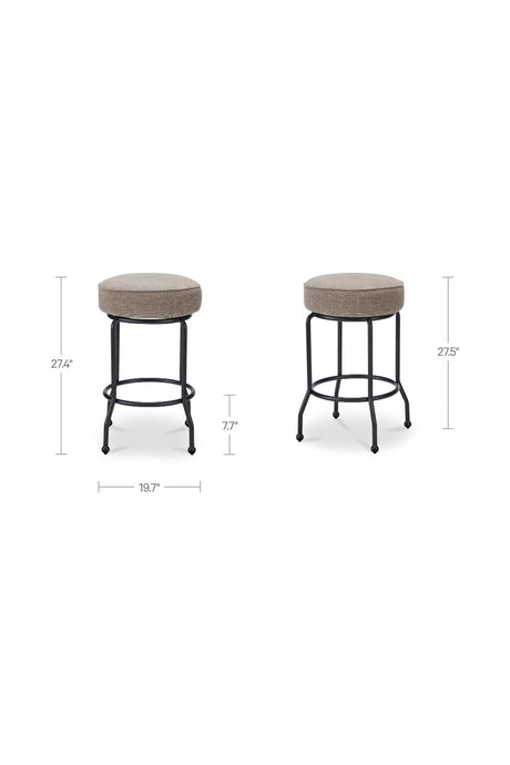 Modern European furniture - Padded Seat Swivel Counter Stool - www.oroa.com