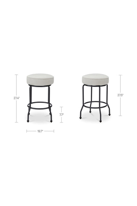 Modern European furniture - Padded Seat Swivel Counter Stool - www.oroa.com