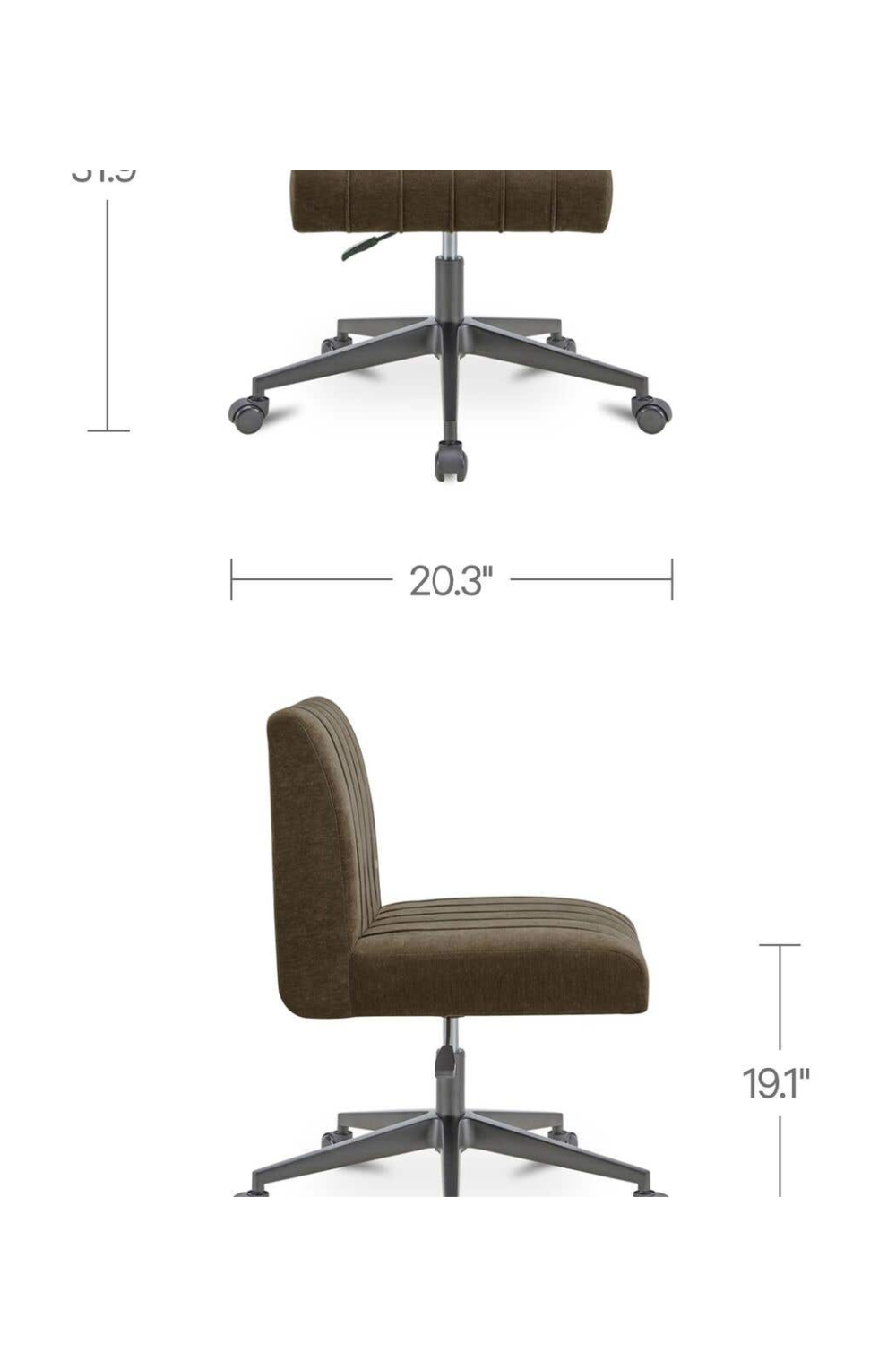 Channeled Office Chair | Novi Living Sally | Oroa.com