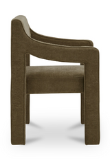 Modern European furniture - Upholstered Sloped-Arm Dining Chair - www.oroa.com