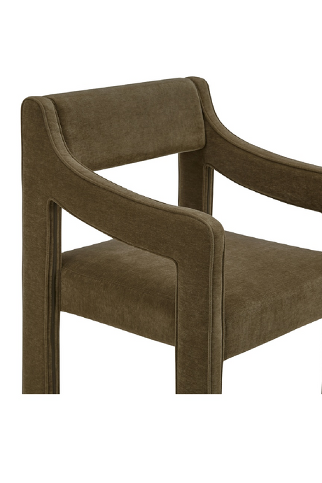 Modern European furniture - Upholstered Sloped-Arm Dining Chair - www.oroa.com
