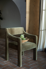 Modern European furniture - Upholstered Sloped-Arm Dining Chair - www.oroa.com