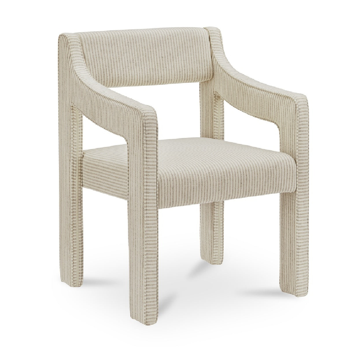 Modern European furniture - Upholstered Sloped-Arm Dining Chair - www.oroa.com