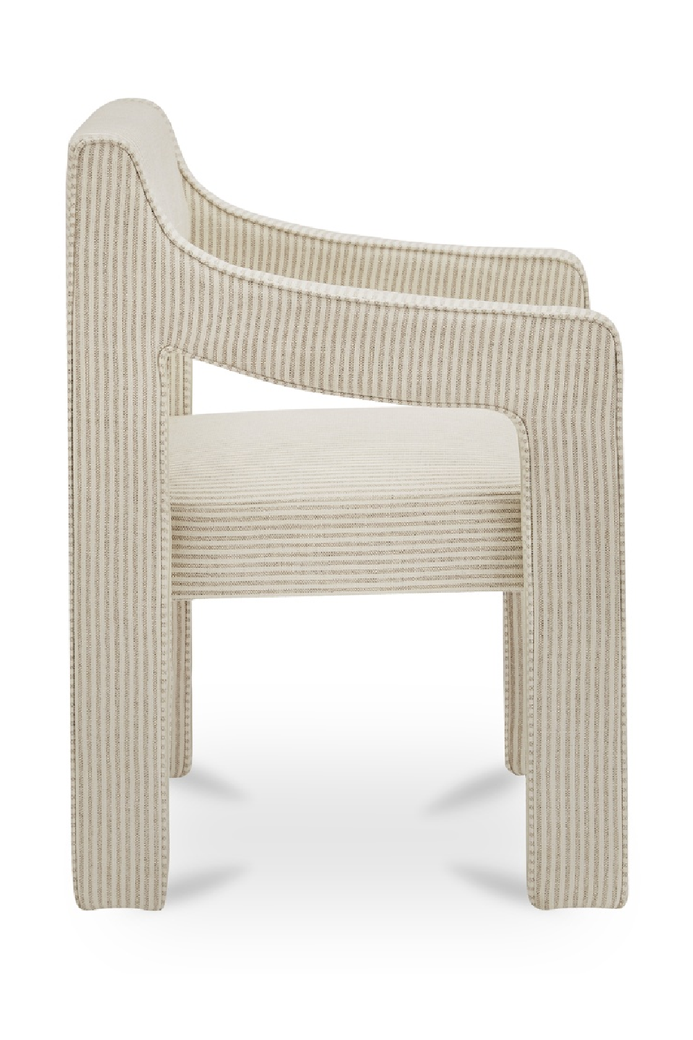 Upholstered Sloped-Arm Dining Chair | Novi Living Elise | Oroa.com