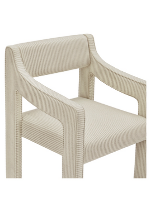 Upholstered Sloped-Arm Dining Chair | Novi Living Elise | Oroa.com