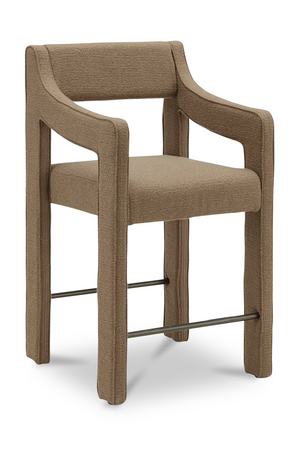 Upholstered Sloped-Arm Counter Stool | Novi Living Elise | Oroa.com