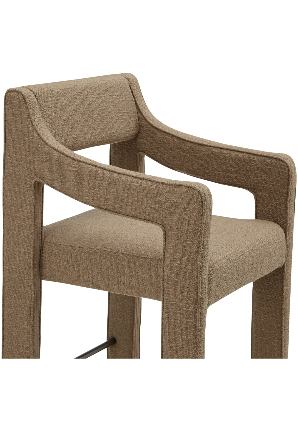 Upholstered Sloped-Arm Counter Stool | Novi Living Elise | Oroa.com