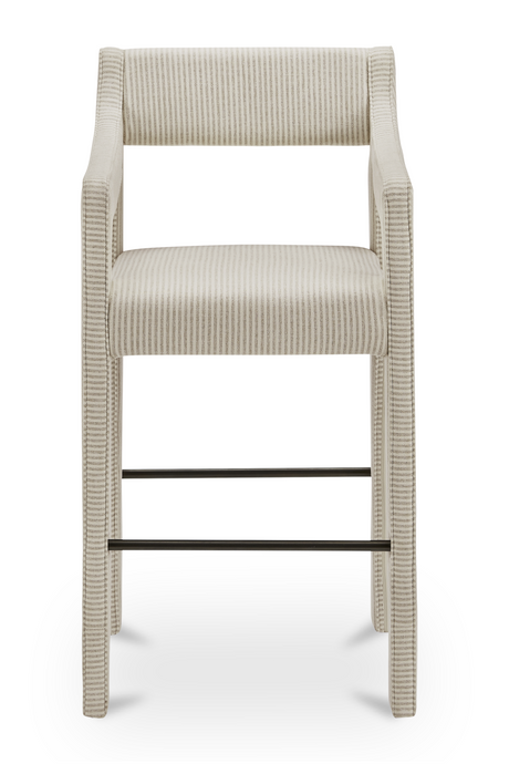 Upholstered Sloped-Arm Counter Stool | Novi Living Elise | Oroa.com