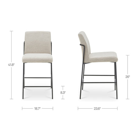 Upholstered Counter Stool | Novi Living Danny