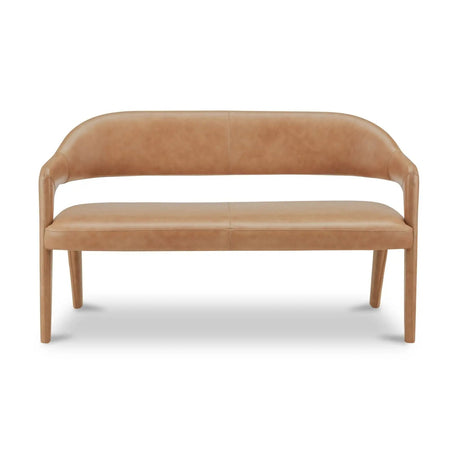 Leather Open-Back Dining Bench | Novi Living Martens