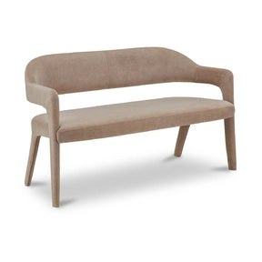 Leather Open-Back Dining Bench - Novi Living Martens - view 1