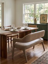 Leather Open-Back Dining Bench | Novi Living Martens