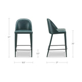 Vegan Leather Counter Stool | Novi Living Burton