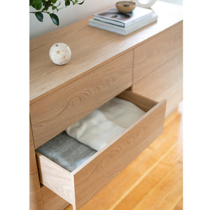 Modern European furniture - 6-Drawer Wooden Dresser - www.oroa.com