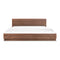 Modern European furniture - Walnut Veneer Bed - www.oroa.com