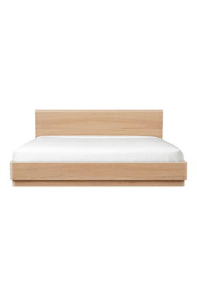 Modern European furniture - Light Oak Scandinavian Bed - www.oroa.com