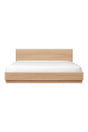 Modern European furniture - Light Oak Scandinavian Bed - www.oroa.com