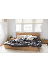 Modern European furniture - Light Oak Scandinavian Bed - www.oroa.com