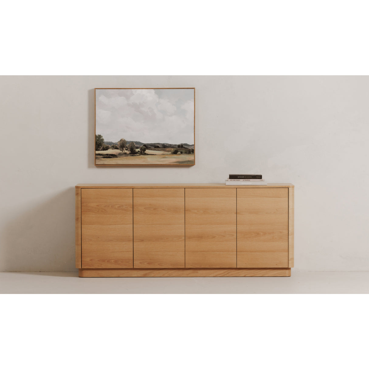 4-Door Wooden Sideboard | Novi Living Round Off | Oroa.com