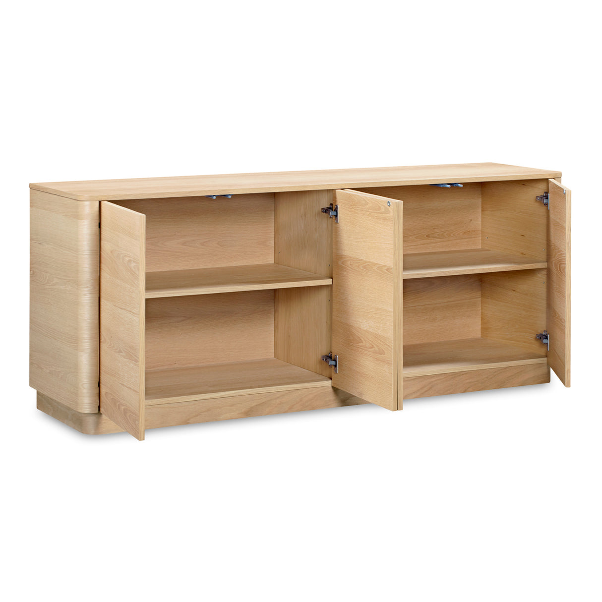 4-Door Wooden Sideboard | Novi Living Round Off | Oroa.com