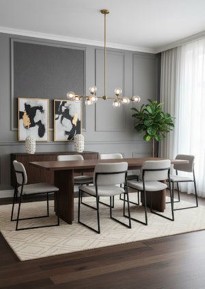 Rectangular Oak Dining Table | Novi Living Round Off | Oroa.com