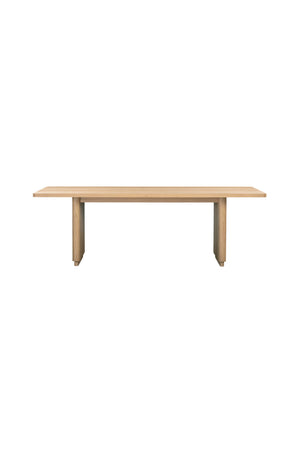 Rectangular Oak Dining Table | Novi Living Round Off | Oroa.com