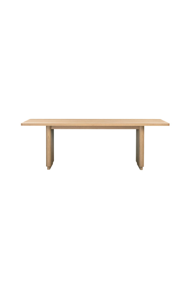 Rectangular Oak Dining Table | Novi Living Round Off | Oroa.com