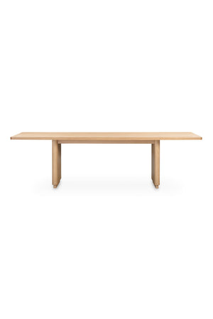 Rectangular Oak Dining Table | Novi Living Round Off | Oroa.com