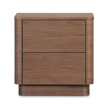 Modern European furniture - 2-Drawer Wooden Tall Nightstand - www.oroa.com